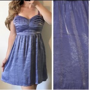 UO SILENCE & NOISE Metallic Sweetheart Dress 8